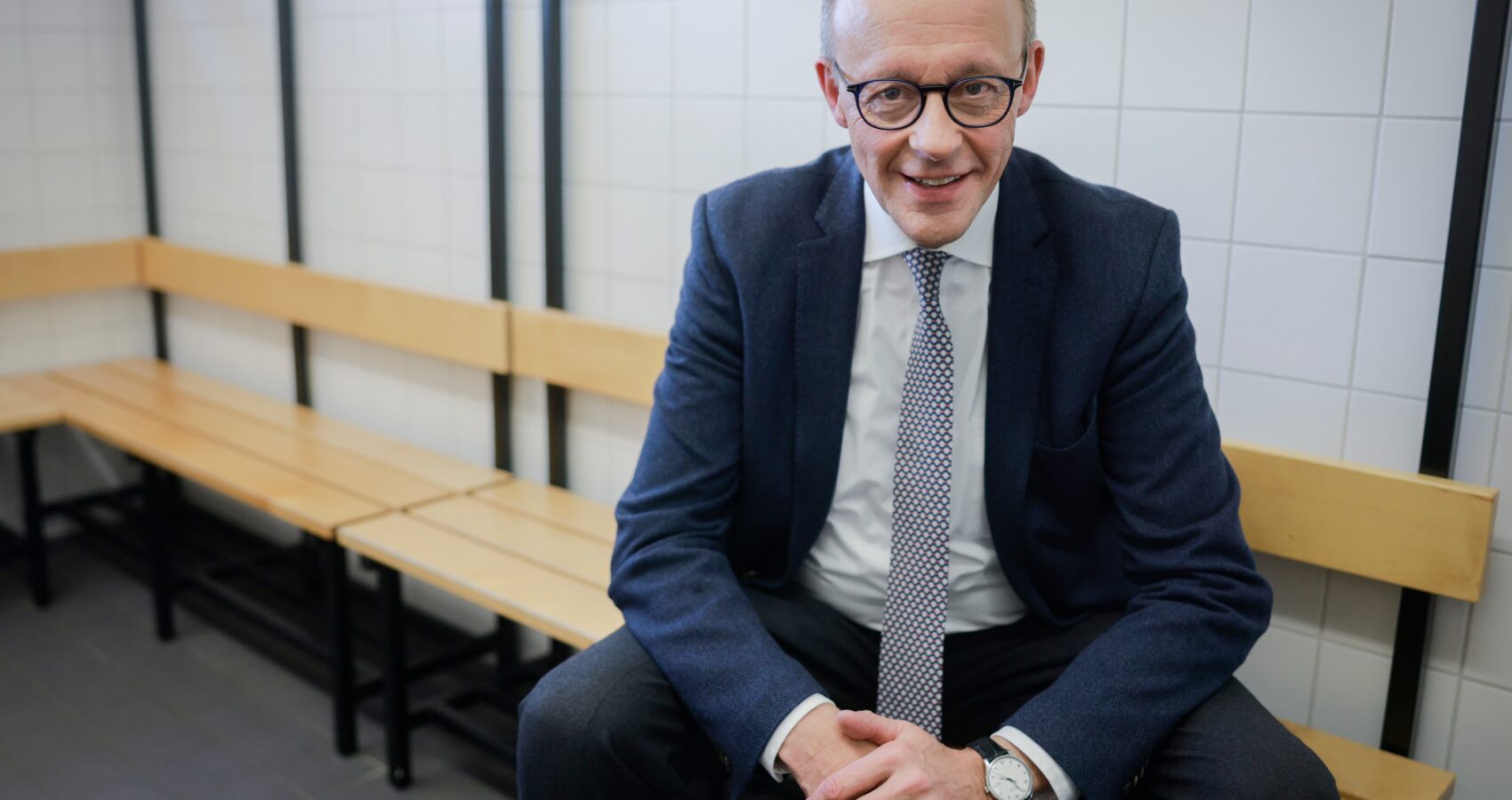 CDU-Kanzlerkandidat Friedrich Merz bei 