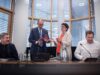Friedrich Merz und Saskia Esken im Konrad-Adenauer-Haus