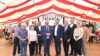 Thomas Jarzombek, parlamentarischer Staatssekretär für Digitales und Staastsmodernisierung im Festzelt in Düsseldorf mit CDU-Politikern