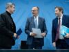 Markus Söder, Bundeskanzler Friedrich Merz und Lars Klingbeil