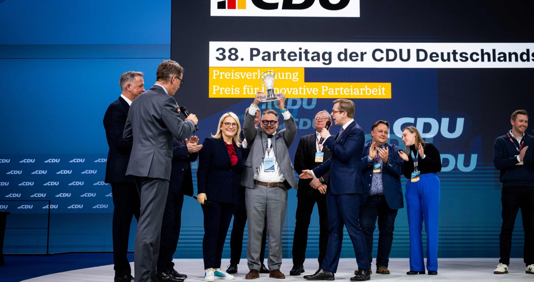 CDU-Parteitag Preisverleihung Mitglieder-Wettbewerb