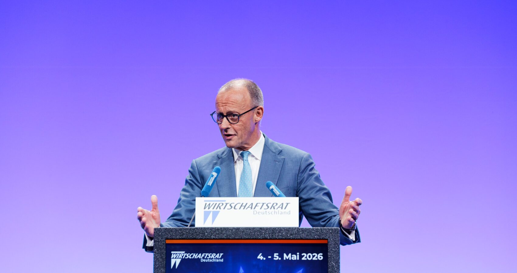 Bundeskanzler Friedrich Merz beim Wirtschaftstag 2026 des Wirtschaftsrats der CDU