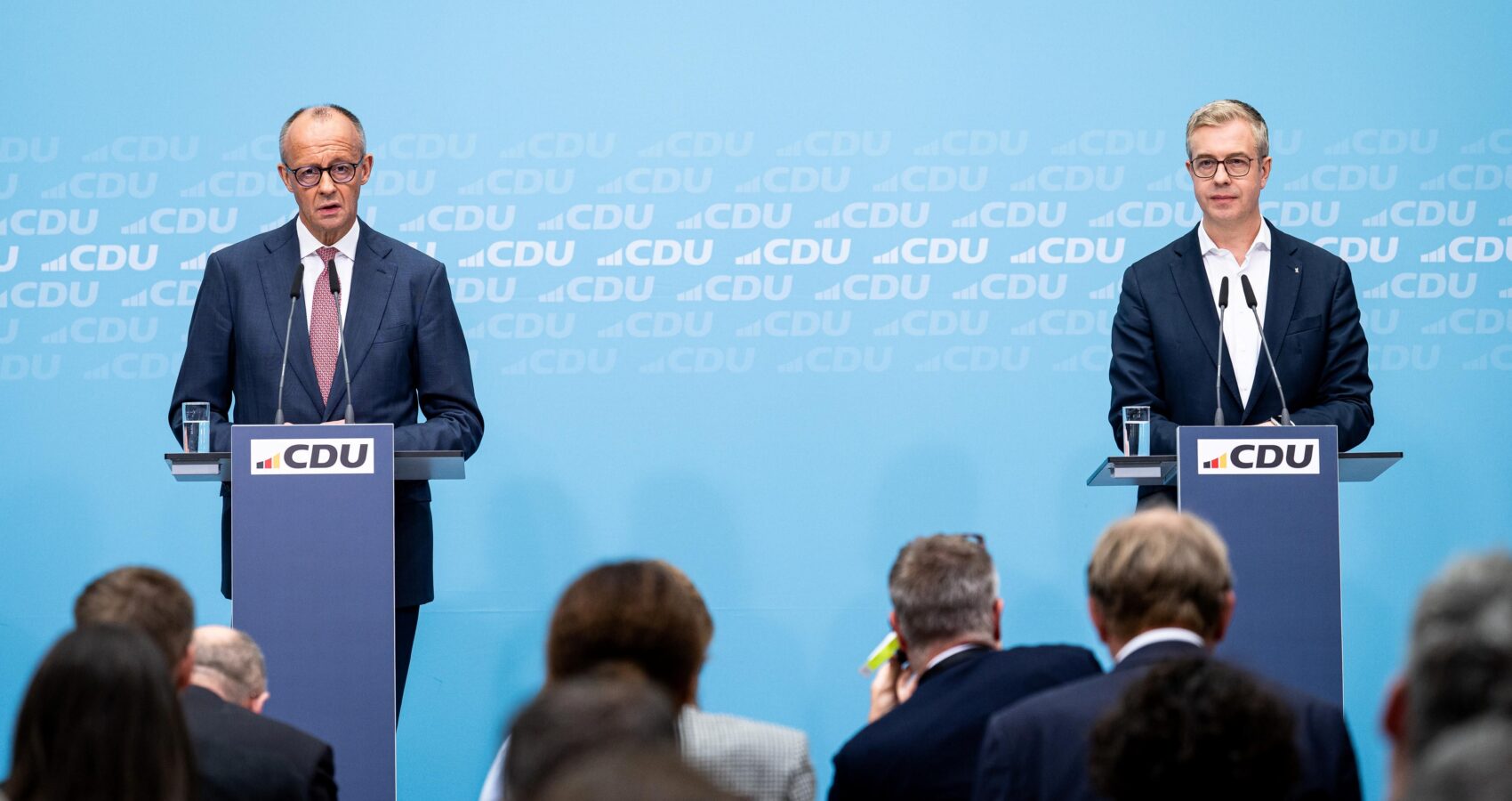 Pressekonferenz der CDU nach den Landtagsahlen in Mecklenburg-Vorpommern und Berlin